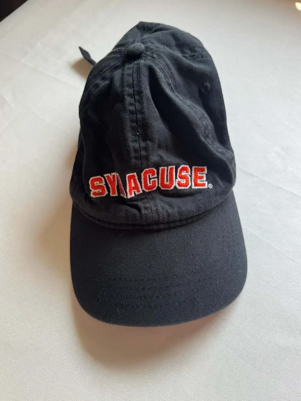 Syracuse Orange Black Embroidered Baseball Dad Hat Collegiate NCAA Adjustable